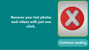 Recover your lost photos and videos with just one click.