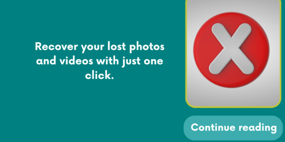 Recover your lost photos and videos with just one click.