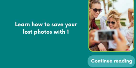 Learn how to save your lost photos with 1